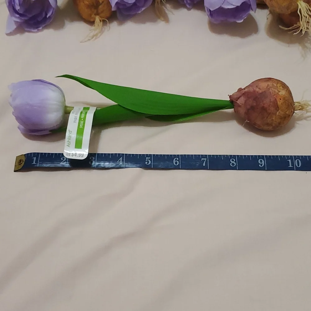 23 Faux Purple Tulip Bulbs